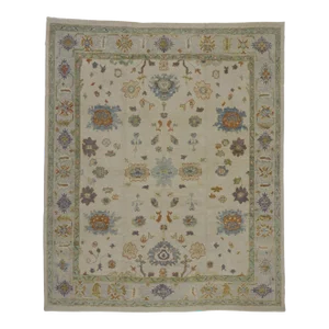 Turkish Oushak Rug - 09'02 X 11'01