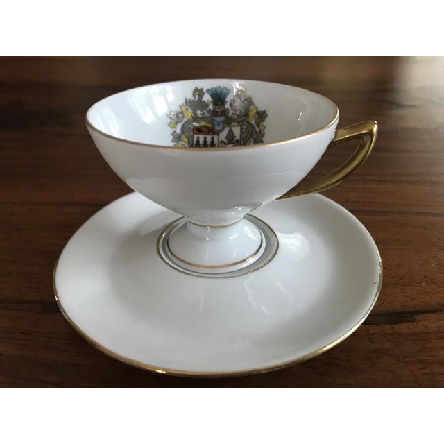 Porcelain Cup and Saucer from Geierstahl, 1950s, Set of 2 For Sale - Image 16 of 18