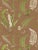 The House of Scalamandré Elsie De Wolfe Wallcovering, Greens on Brown For Sale