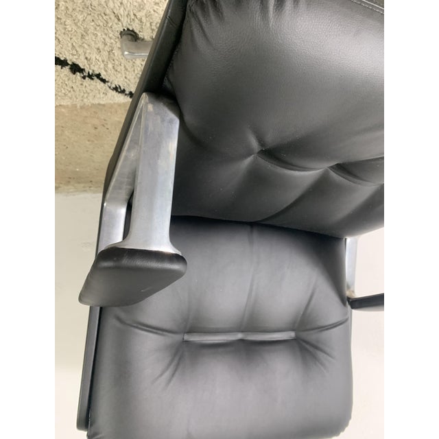 1960s Italian Design Office Leatherette Armchair by Vaghi For Sale - Image 5 of 13