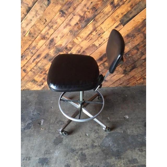 MidCentury Knoll Rolling Architect's Drafting Stool Chairish