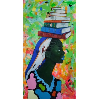 Maiden: The Stories We Carry, 21st Century, Contemporary, Figurative Portrait, Africa Women, 2024 Akanji Bolaji (2023) Acrylic on Canvas For Sale
