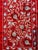 Red Silk Suzani Table Runner With Cream Vine Scrolls For Sale In New York - Image 6 of 9