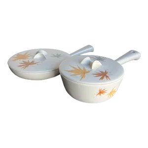 1960s Pair of Ben Seibel Iroquois Harvest Cooking Pot Set