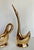 MCM 18k Gold Finish Pair of Sculptural Swan Figurines For Sale - Image 4 of 8