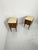 Mid-Century Nightstands with Marble Tops and Brass Details, 1950s, Set of 2 For Sale - Image 13 of 18