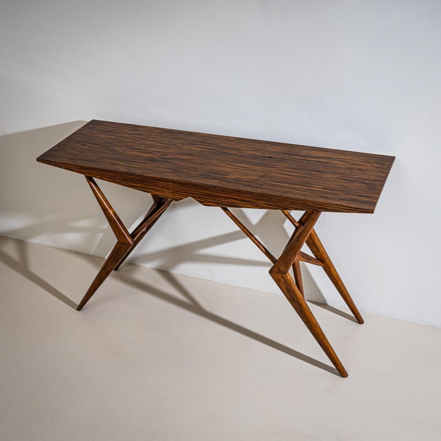 Library Table in the Style of Ico Parisi's Model Ai 1009, Italy, 1950s For Sale In New York - Image 6 of 9