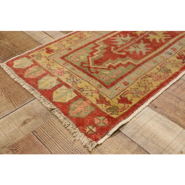 Vintage Turkish Yastik Rug - 01'06 X 03'05 For Sale In Dallas - Image 6 of 8