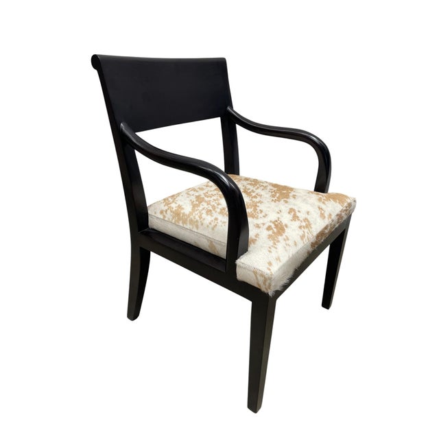 Early 21st Century Christian Liaigre for Holly Hunt Olon Hide Accent Chairs, Pair For Sale - Image 5 of 8