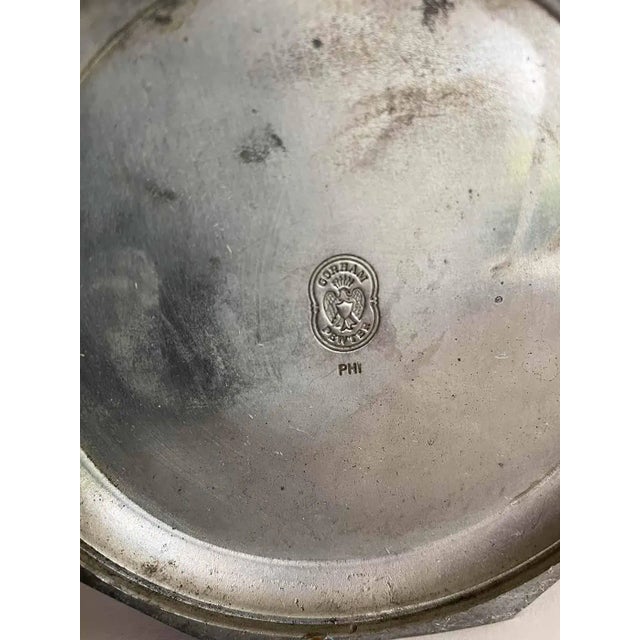 Traditional Antique Pewter Tea Pot For Sale - Image 3 of 7