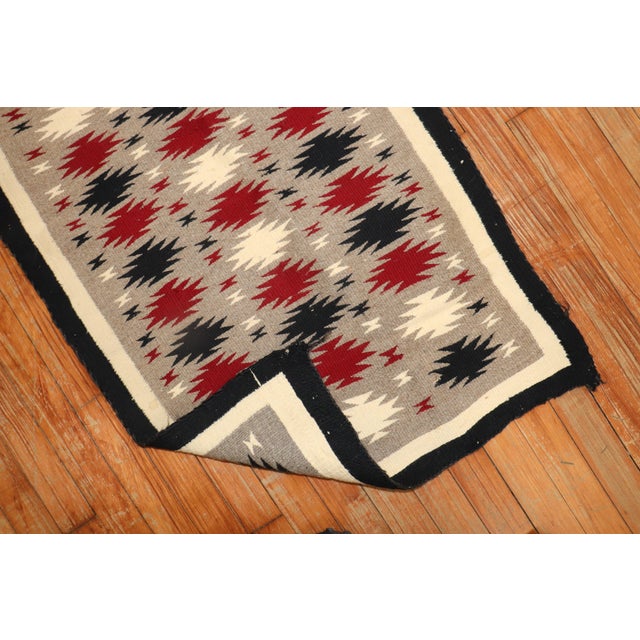 Early 20th Century Zabihi Collection Tribal American Navajo Mini Rug - 2'1" x 3' For Sale - Image 4 of 5