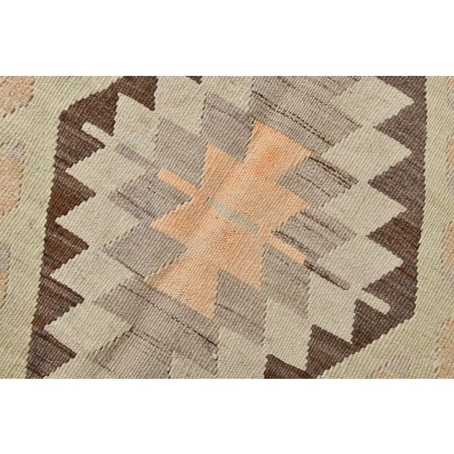 Textile Turkish Wool Kilim Rug, 1960s For Sale - Image 7 of 12