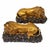 French School Artist, Reclining Lions, Gilded Bronze, Set of 2 For Sale - Image 5 of 9