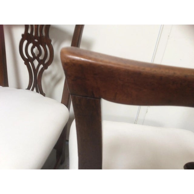 19th Century Americana Mahogany Side Chairs - a Pair For Sale - Image 9 of 11