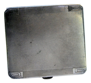 Guilloche Silver Cigarette Case with Engravings
