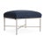 Brown Jordan Venetian Ottoman, Dove frame with Fusion Neptune fabric For Sale - Image 12 of 12