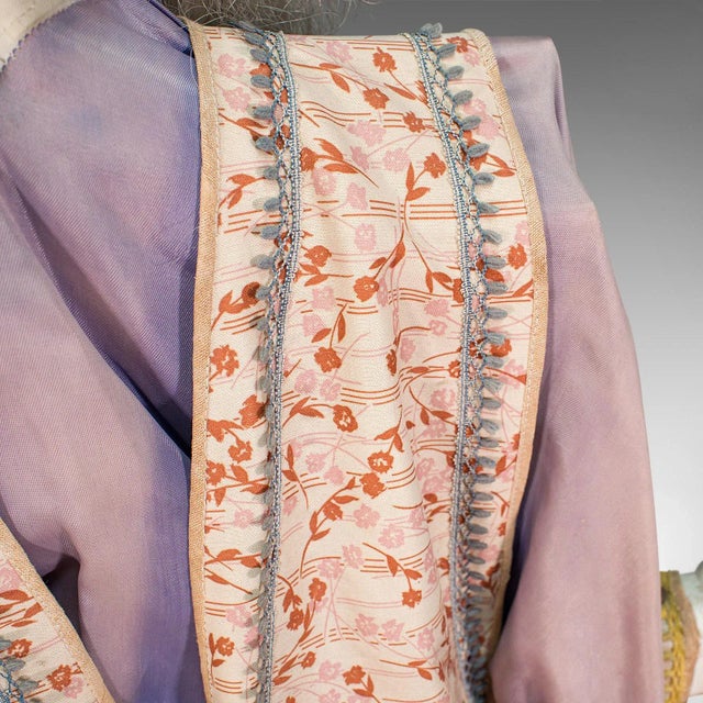 1950s Large Pair of Vintage Oriental Opera Puppets For Sale - Image 6 of 13