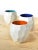 Ceramic Poligon Espresso Cups by Sander Lorier for Studio Lorier, Set of 3 For Sale - Image 7 of 7
