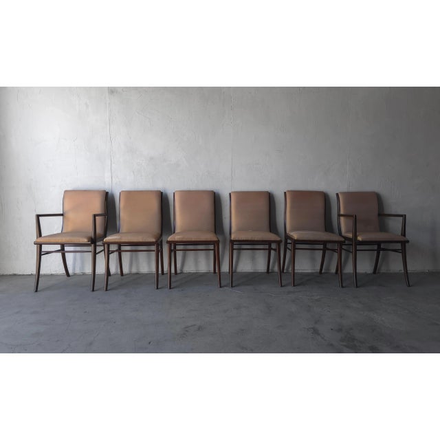 1950s 1950s Set of 6 Sabre Leg Dining Chairs by Robsjohn-Gibbings for Widdicomb For Sale - Image 5 of 14