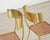 Pair of Brass Leather Strap Klismos Chairs by Sylvan S. F. For Sale - Image 11 of 18