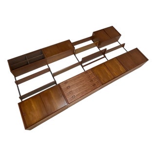 Modular Wall Unit in Teak by Kai Kristiansen for FM Møbler, Denmark, 1960s For Sale