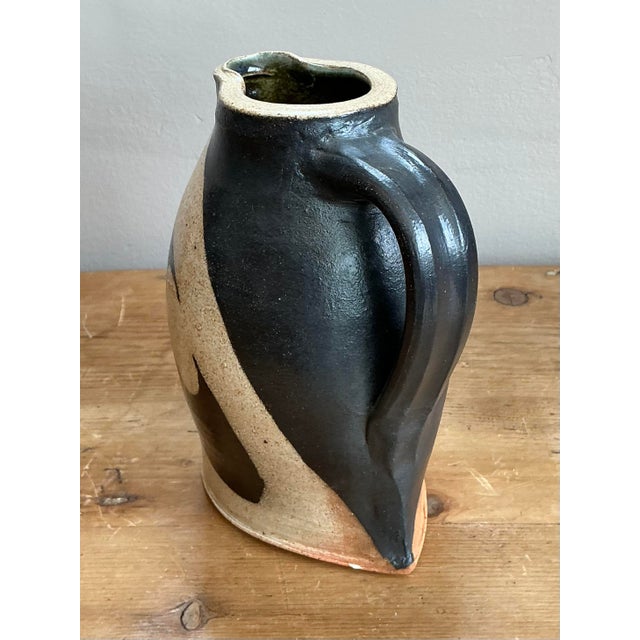 Late 20th Century Vintage Original Studio Pottery Pitcher For Sale - Image 5 of 12