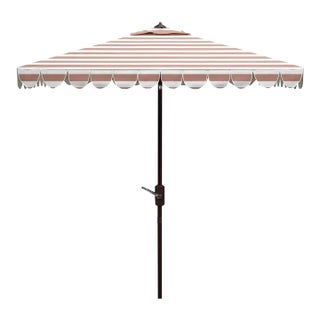 Vienna 7.5 Square Umbrella - Beige/White For Sale