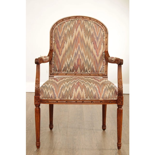 Wood 1990s Ethan Allen French Louis XVI Style Armchairs - A Pair For Sale - Image 7 of 13