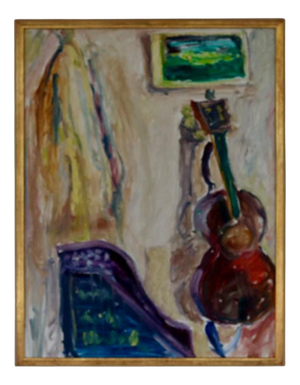 Leif Larsson, Violin, 1972, Oil on Canvas, Framed