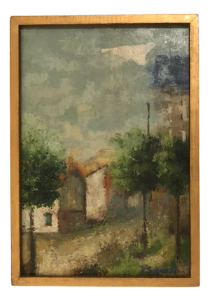 Jean-Jacques Boimond, Issy les Moulineaux, Lyon, Oil on Wood, Framed