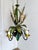 French Country Tole Botanical Five-Light Chandelier with Cattails and Flowers, 1960s For Sale - Image 17 of 17
