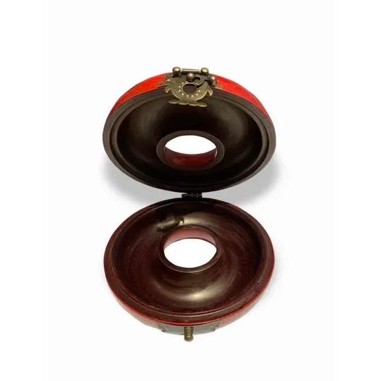 Red Small Donut Jewelry Box For Sale - Image 4 of 6