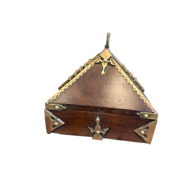 18th Century 18th Century Brass Mounted and Lacquered “Marriage” Dowry Box. Exquisite For Sale - Image 5 of 9