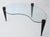 Mid Century Modern Kidney Shaped Glass Coffee Table With Cone Legs For Sale - Image 4 of 17
