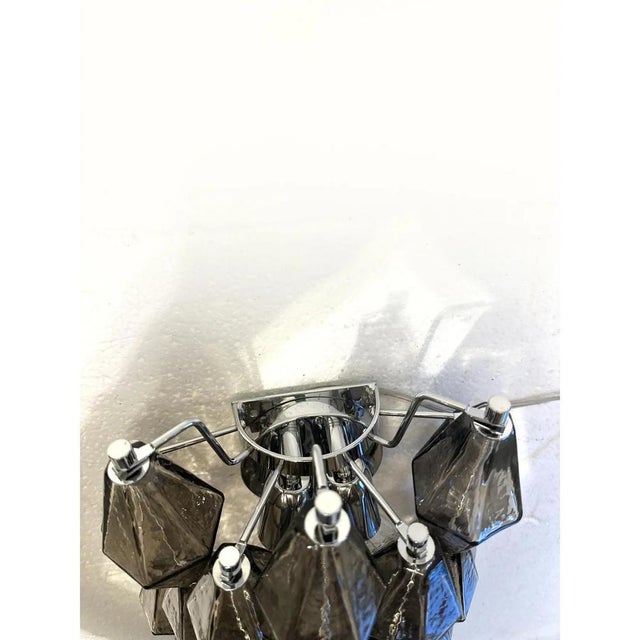 Italian Poliedri Murano Glass Wall Sconces by Simoeng, Set of 2 For Sale - Image 4 of 13