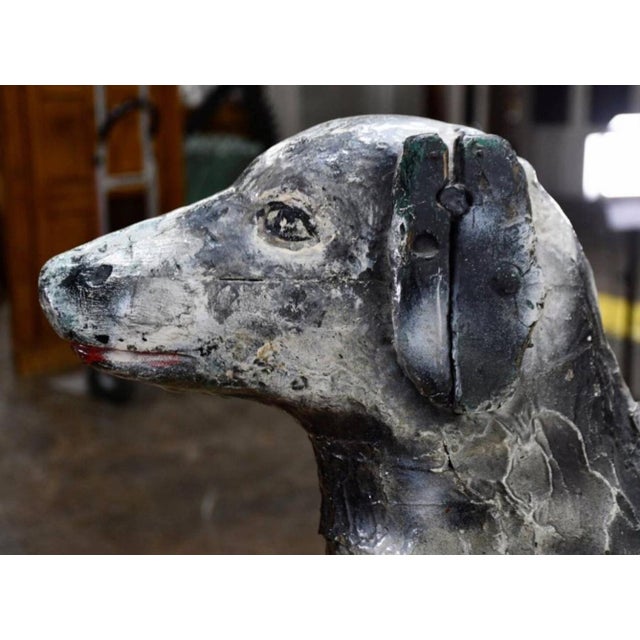 Antique French Carousel Dog, Circa 1890 For Sale - Image 4 of 18