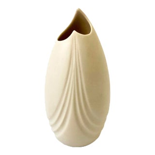 Lenox Illusions Bisque Embossed Vase For Sale