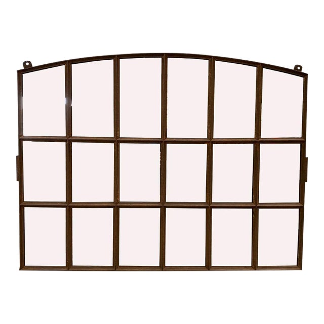 Antique Heavy Metal Frame Mirror For Sale