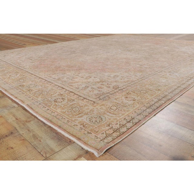 Early 20th Century Antique Persian Tabriz Rug, 08'10 X 09'10 For Sale In Dallas - Image 6 of 9
