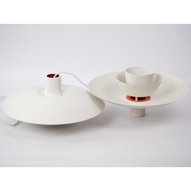 White Vintage Danish PH 4/3 Lamps by Poul Henningsen for Louis Poulsen, 1966, Set of 2 For Sale - Image 8 of 12