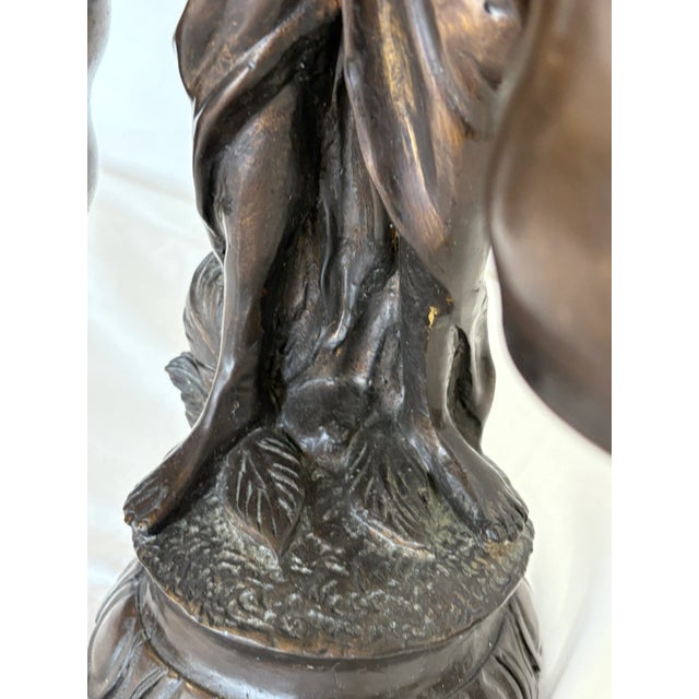 Asian Bronze Figure of Man For Sale - Image 4 of 4