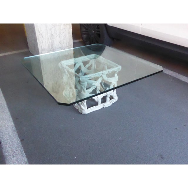 Modern 1970's Tony Duquette Style Taffy Coffee Table For Sale - Image 3 of 12
