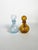 Pair of decorative blown glass bottles from Biot, made in France in the 1970s. These iconic pieces are distinguished by...
