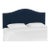 King Camelback Headboard in Velvet Ink For Sale