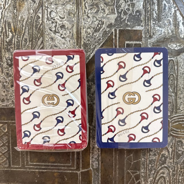 Gucci Vintage Gucci Two Decks Playing Cards For Sale - Image 4 of 8