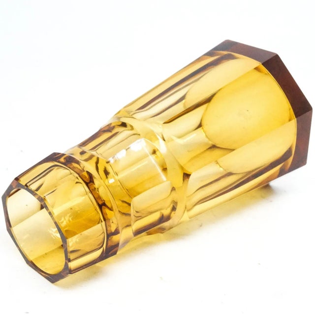 Art Deco Vase from Moser, Former Czechoslovakia, 1930s, in Very Good conditions. Designed 1920 to 1949 This piece has an...