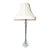 Mid 20th Century Hollywood Regency Crystal Glass Stick Lamp For Sale