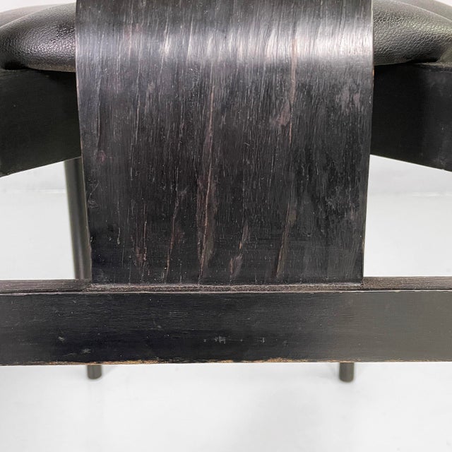 Mid-Century Modern Italian Black Lierna Chairs attributed to Achille Castiglioni for Gavina, 1960s, Set of 2 For Sale - Image 15 of 18