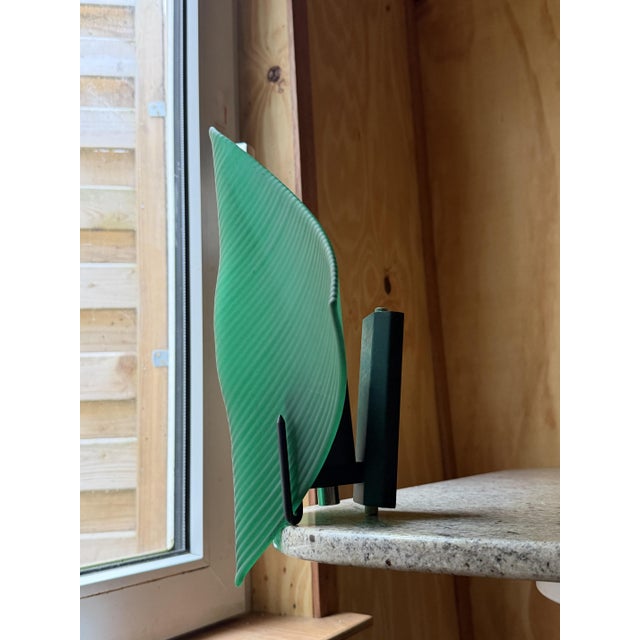 Vintage Geco Green Frosted Glass Wall Sconce by Paolo Piva for Stefano Cevoli, 1980s For Sale - Image 13 of 18