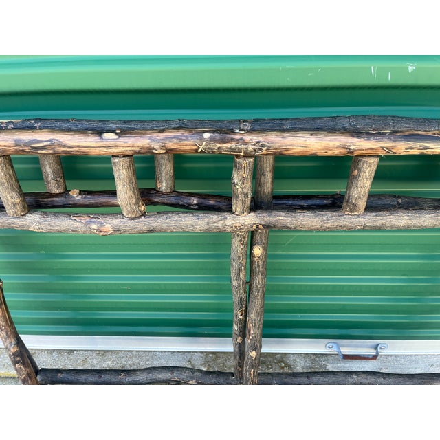 Early 20th Century Early 20th Century Rustic Adirondack Twig Console Table For Sale - Image 5 of 12